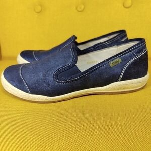 Josef Seibel Sina 38 Women's Navy Metallic Glitter Slip On Shoes Size 7-7.5